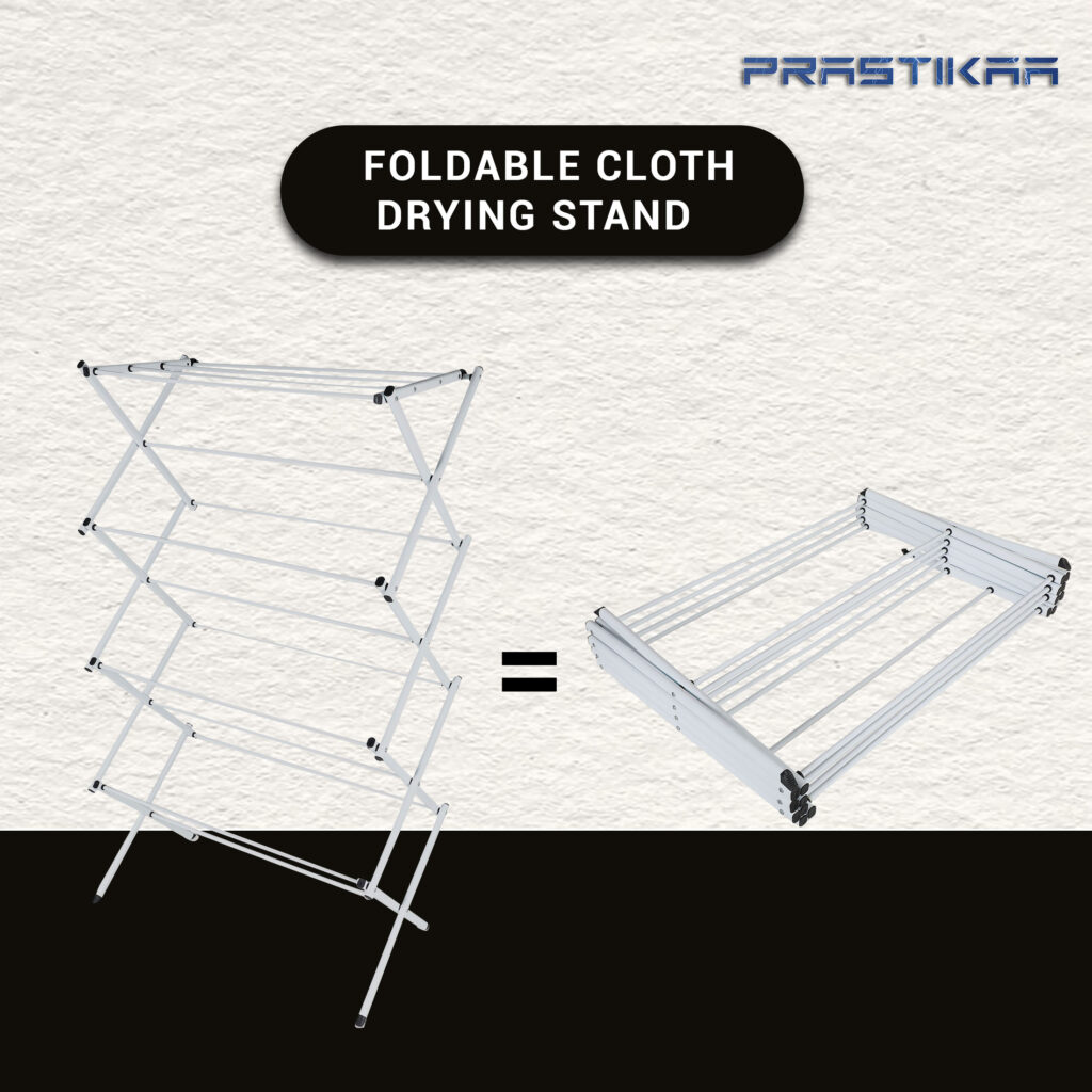 White Premium Clothing Drying Stand