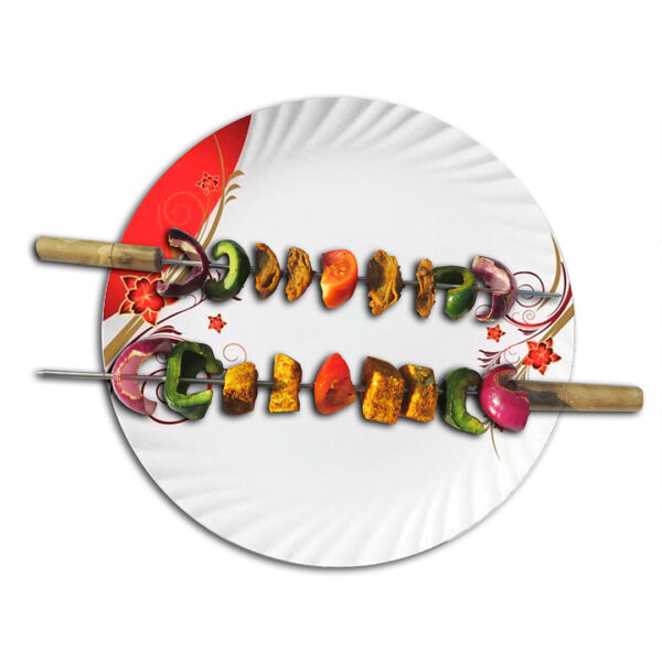 4 mm Diameter Barbecue Skewers Long Wooden Handle