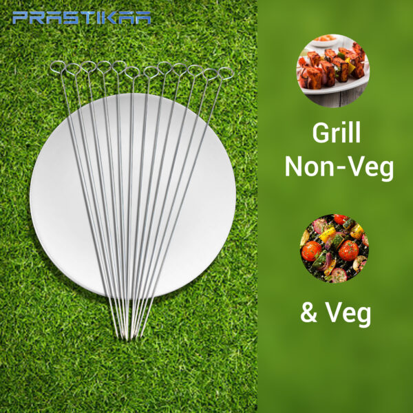 3 mm Diameter Round Ring barbecue Skewers